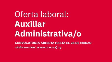 Oferta laboral: Auxiliar Administrativa-o